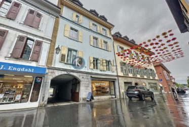 Au coeur de la ville : Immeuble résidentiel et commercial
