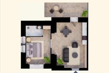 Lot A1 - Appartement de 2.5 pièces avec jardin