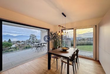 Standing et confort : 4.5 pièces moderne avec terrasse et vue imprenable sur le lac