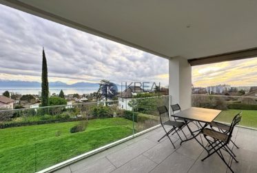 Standing et confort : 4.5 pièces moderne avec terrasse et vue imprenable sur le lac
