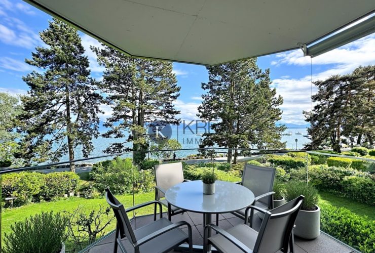Vue lac d’exception - Appartement 4.5 pièces à proximité immédiate du Léman