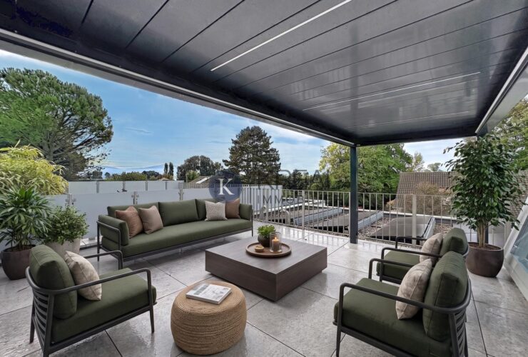 Maison contemporaine avec rooftop, alliant confort, élégance et modernité au cœur de Nyon